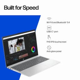 HP 15.6 inch Windows 11 Pro Full HD Laptop Intel Core i5-1334U 32GB RAM 1TB SSD Natural Silver/Gift Set - Thumbnail 5