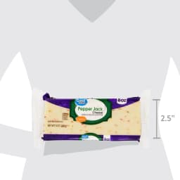Great Value Pepper Jack Block Cheese, 8 oz Chunk - Thumbnail 7
