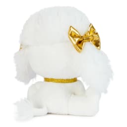 P.Lushes Designer Fashion Pets Catalina Monroe Premium Poodle Puppy Stuffed Animal, White and Gold, 6” - Thumbnail 3