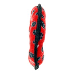 Tuffy Jr Ring Red Paw Durable Plush Dog Toy - Thumbnail 3