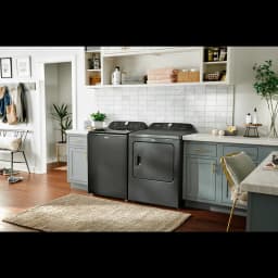 Whirlpool 7.0 Cu.Ft. Electric Dryer in Black WED6150PB - Thumbnail 4