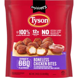 Tyson Any'tizers Honey BBQ Boneless Chicken Bites, 24 oz (Frozen, Fully Cooked) - Thumbnail 11