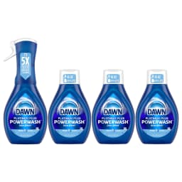 Dawn Powerwash Spray, Dish Soap, Dishwashing Liquid, Fresh, 1 Starter Kit + 3 Refills, 64 Fl Oz - Thumbnail 10