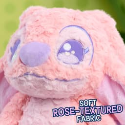 Disney Stitch 14-inch Feeling Rosy Large Angel Plush Toy, Soft Plush with Rosette Fabric, Ages 3 - Thumbnail 4