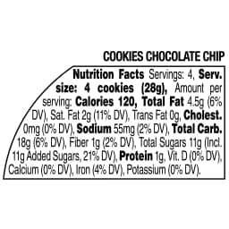 Marketside Mini Chocolate Chip Baked Cookies, 4 oz, 8 Count - Thumbnail 4