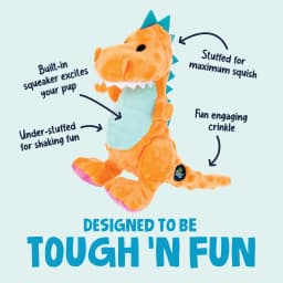 goDog Dinos Trex, Orange, Medium - Thumbnail 2