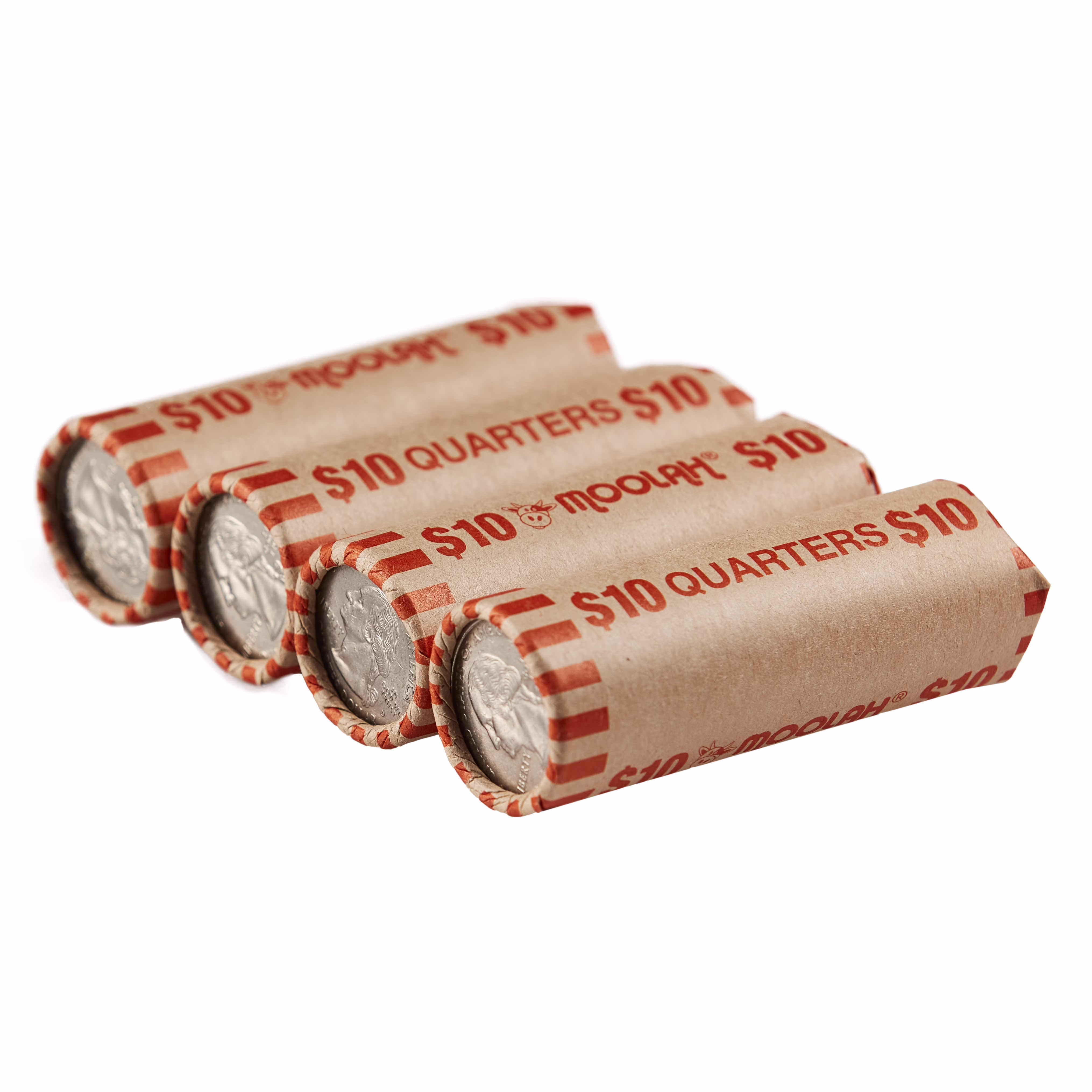 (2 pack) Pen + Gear Quarter Paper Coin Wrappers, Preformed, Orange, 36 Count - Thumbnail 5