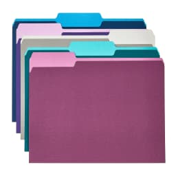 Pen+Gear Jewel Tone File Folders, Letter Size, Assorted Colors, 25 Count - Thumbnail 3