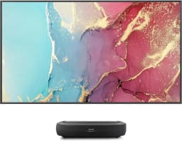 Restored Hisense 100L5H-DLT100C L5H 2700-Lumen UHD 4K UST Laser Smart Home Projector with 100in ALR Screen Bundle - Thumbnail 1
