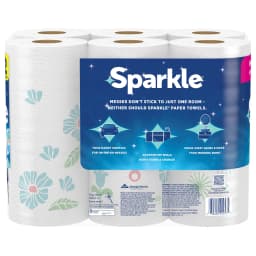 Sparkle Pick-A-Size Paper Towels, Multi-Color, 6 Double Rolls, 110 Sheets per Roll - Thumbnail 14