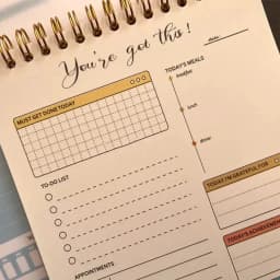 TOPRenddon A5 Spiral Notebook Planner - Daily To Do List Notepad for Students & Professionals, 50 Page Productivity Journal with Lay-Flat Design - Thumbnail 6