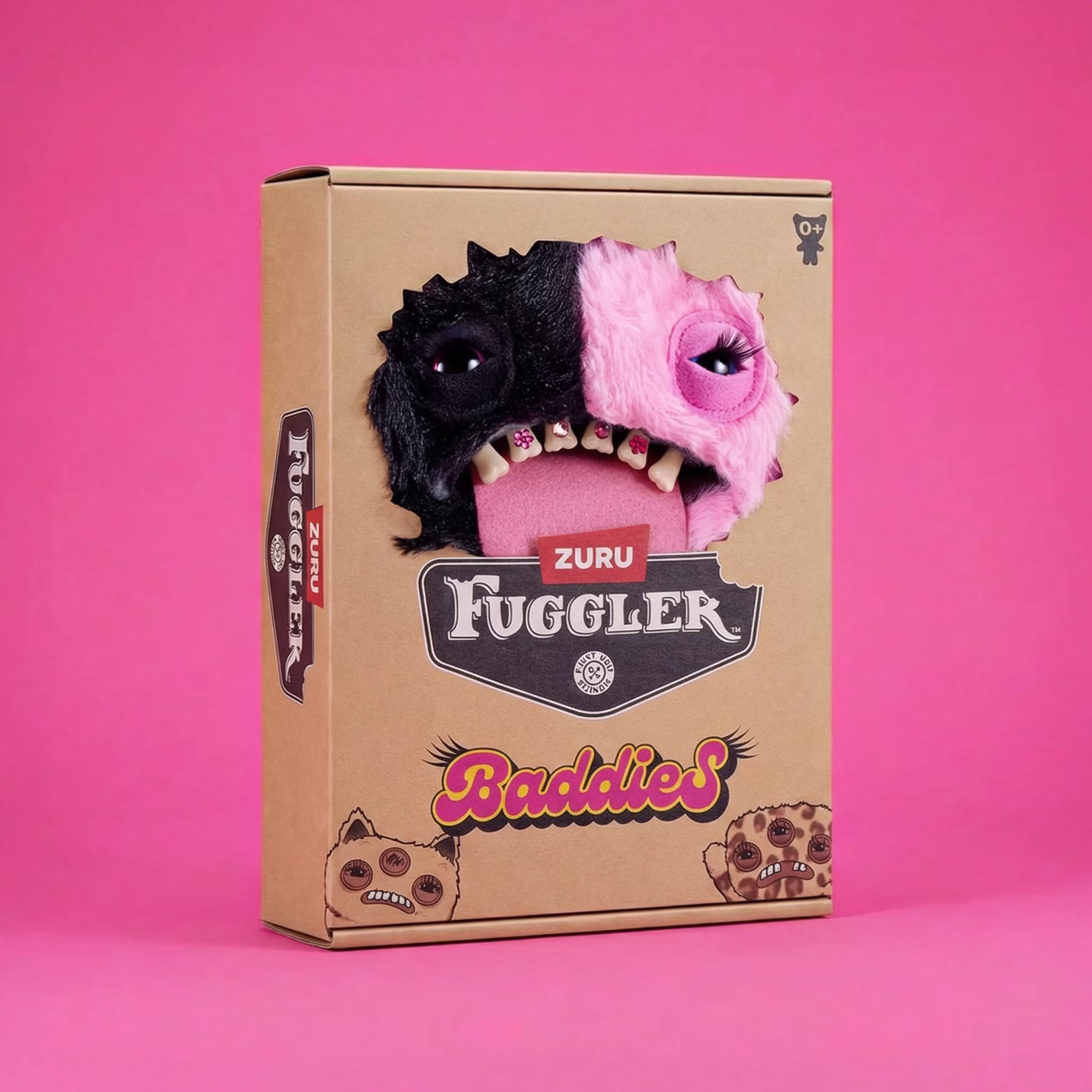 Fuggler Baddies Fuggs 9 Inch (Wide Eyed Weirdo) by ZURU - Ugly Monster Plush for All Ages - Thumbnail 2