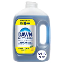 Dawn Platinum Refill Jug Dish Soap, Dishwashing Liquid, Bleach Alternative Clean Lemon, 51.5oz - Thumbnail 1