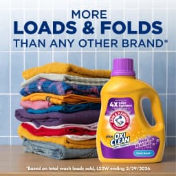 ARM & HAMMER Plus OxiClean with Odor Blasters Liquid Laundry Detergent, Fresh Burst, 200.2 Fl Oz - Thumbnail 3