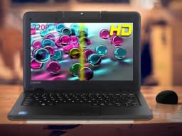 Lenovo 11.6" HD LED Anti-Glare HD Education Laptop, Intel Celeron N3450, up to 2.2GHz, 4GB DDR4, 128GB eMMC, WiFi - Thumbnail 2