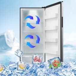 Smad 33 inch All Refrigerator in Stainless Steel F21ARESSS 21 Cu ft Right Door Fridge - Thumbnail 6