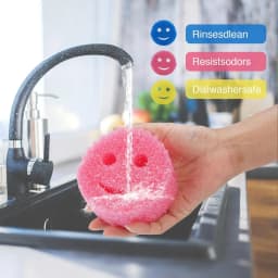 Scrub Daddy Colors 8 Pack Assorted Colors Scratch-Free Multipurpose Sponge BPA Free & Made with Polymer Foam - Stain & Odor Resistant Kitchen Dish - Thumbnail 5