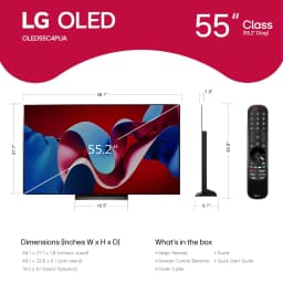 LG 55" Class 4K UHD OLED Web OS Smart TV with Dolby Vision C4 Series - OLED55C4PUA - Thumbnail 2