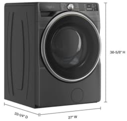 Whirlpool WFW6720RU 27-Inch 5.0 cu. ft. Smart Front Load Washer, White - Thumbnail 3