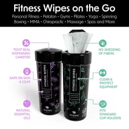 Wipex Gym Wipes – Home Workout & Yoga Mat Cleaner, Lemongrass & Eucalyptus Scent, 75 Count - Thumbnail 7