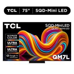 TCL 75” QM7L Series SQD-Mini LED QLED Smart Google TV (NEW 2026) - TCL Deep Color System with Super QLED - Thumbnail 1