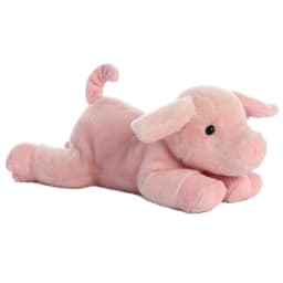 Aurora - Medium Pink Flopsie - 13" Pickles Piglet - Adorable Stuffed Animal - Thumbnail 4