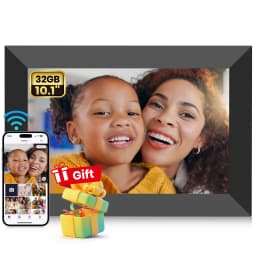 NUSICAN Digital Photo Frames 10.1" , WiFi Digital Frame with 32GB Memory, Touch Screen Electric Picture Video Frame Share Instant Photo - Thumbnail 1
