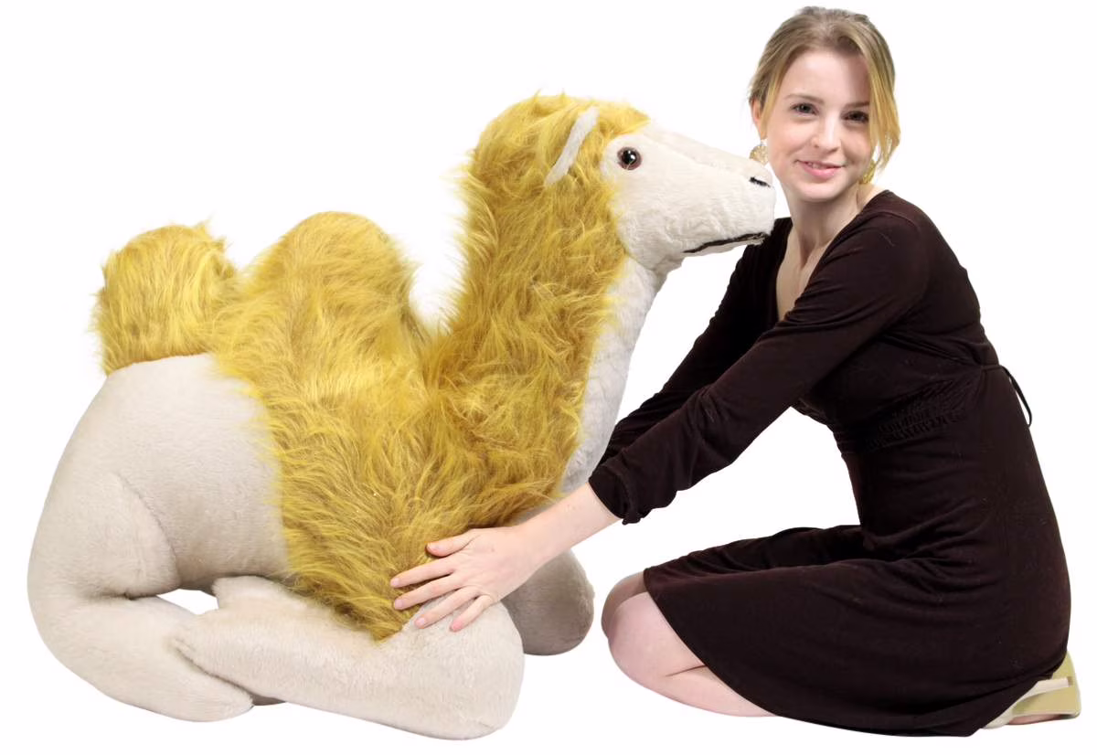 Big Plush 3 foot Giant Stuffed Camel 36 inches Soft Made in USA Stuffed Animal - Thumbnail 6