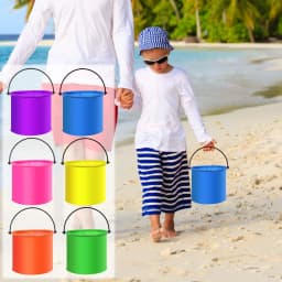 JGJJUGN Foldable Travel Bucket Portable Water Container Collapsible Multi-Functional Bucket for Camping Hiking Fishing Washing - Thumbnail 1