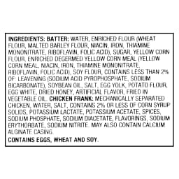 Great Value Classic Batter Wrapped Chicken Corn Dogs, 58.74 oz, 22 Count Box (Frozen) - Thumbnail 4