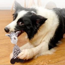 Dog Toy Durable Stuffed Animal Chew Toy With Squeak Cute Dog Toy For Small To Medium Dogs Dog Rope for Large Dogs Christmas Dog Squeaky - Thumbnail 8