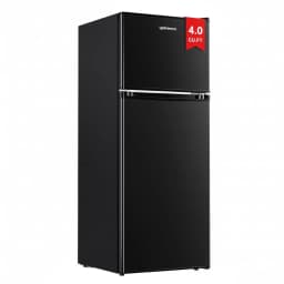 Upstreman 4.0 Cu.ft Small Refrigerator with Freezer, 2 Door Mini Fridge Compact Refrigerator for Apartment Dorm Office Bar RV Bedroom, Black BR401 - Thumbnail 1