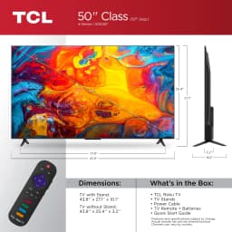 TCL 50” Class S4 (50S451) 4K UHD HDR Smart TV with Roku TV - Thumbnail 5
