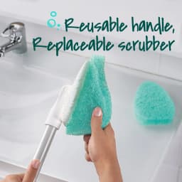 Scotch-Brite Extendable Tub & Tile Scrubber Kit, 1 Handle and 3 Non-Scratch Scrubber Pads - Thumbnail 4