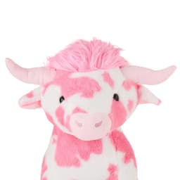 DJKDJL Jumbo Longhorn Cow Plush, Pink Highland Cow Plush,20"Cute Cow Plush Stuffed Animal Doll,Pink Stuffed Animal Valentine'S Day Gifts - Thumbnail 3