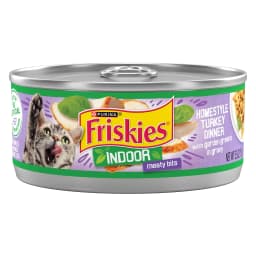(12 pack) Purina Friskies indoor Meaty Bits Turkey Dinner, Wet Cat Food, 5.5 oz Cans, 24 Pack - Thumbnail 2