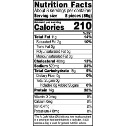 Tyson Popcorn Chicken, 25 oz (Frozen, Fully Cooked) - Thumbnail 10