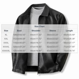MXALUOB Men's Bomber Jacket Faux Leather Zip Up Fashion Jackets with Pockets Lightweight Solid Color Classic Winter Outerwear - Thumbnail 2