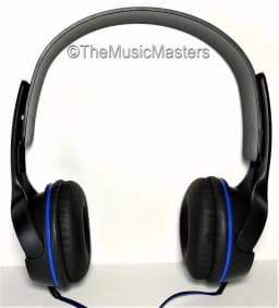 RHEA- New! Dj Style Stereo Headphones Hq Sound Home Audio Studio Phone Tablet Pc Blue - Thumbnail 5