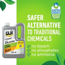 CLR Calcium Lime and Rust Remover, Multi-Use Household Cleaner, EPA Safer Choice, 28 oz - Thumbnail 3