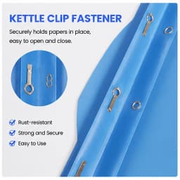 NXUJEUG Two Pocket Folder with Prongs (1 Pack, Blue), Plastic Folders with Pockets and Business Card Holder, Fit Letter Size, for Organizing Papers - Thumbnail 7