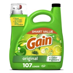Gain Laundry Detergent Liquid with Odor Fighters, Original Scent, 154 fl oz, 107 Loads - Thumbnail 2
