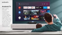 Hisense 100L5F 100" 4K UHD Smart Laser TV, Ultra Short Throw, HDR10, Dolby Atmos, ALR Screen, Vidaa OS - Thumbnail 3