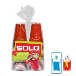 Red Solo Party Plastic Disposable Cups, 18 oz, 50 Count - Thumbnail 7