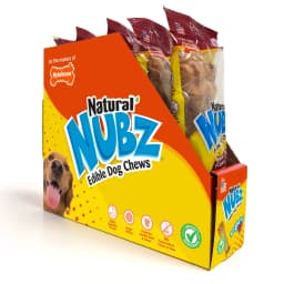 Nylabone Nubz Natural Dog Treats for Large Dogs, Beef Flavor Dog Bones, X-Large - 50+ lbs., 6.7 oz Pack, 1 Count - Thumbnail 2