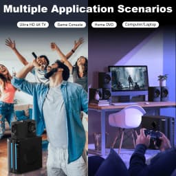 Surround Sound Systems Home Theater System - 800 Watts Peak Power 6.5" Subwoofer 5.1/2.1 Wired Stereo Speakers - Thumbnail 9