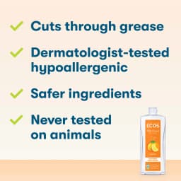 ECOS Hypoallergenic Dish Soap, Lemon Scent 25oz - Thumbnail 5