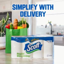 Scott Rapid-Dissolving Toilet Paper for RVs & Boats, 8 Double Rolls - Thumbnail 7