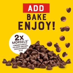 Nestle Toll House Semi Sweet Chocolate Regular Baking Chips, Morsels for Baking, 24 oz Bag - Thumbnail 2