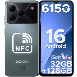 DOOGEE Note 56 Pro Android 16 Phone with Gemimi AI,32GB+128GB/2TB Unlocked Android Phones,6150mAh Battery,6.56''HD+90Hz IPS,Dual SIM Octa Core Cell Phone,Dual Camera/8.45mm Ultra-Slim/NFC/OTG/Face ID - Thumbnail 1